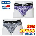 SALE 30%Off & 送料無料 OUTDOOR PRODUCTS アウトドア プロダクツ アウトゴム ツルっと素材 グラフィックロゴプリント ビキニ ブリ...