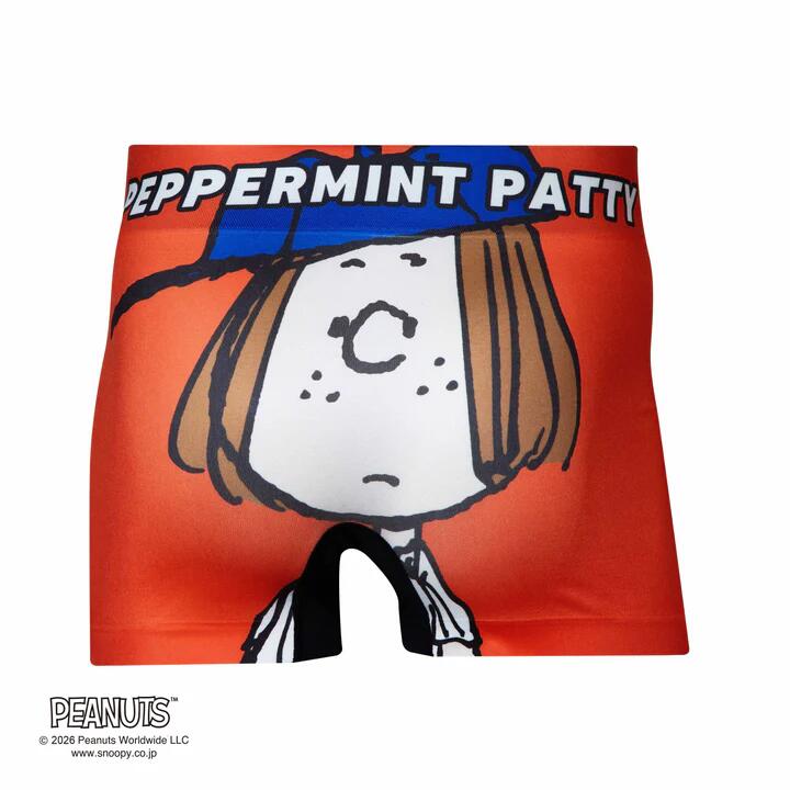 Rakuten - 【 PEANUTS ピーナッツ 】ベースボール ペパーミントパティ ボクサーパンツ HIPSHOP ヒップショップ アンダーパンツ シームレス ユニセックス メンズ レディース パンツ 野球 下着 肌着 前閉じ 転写プリント 成型 ストレッチ プレゼント ギフト 贈り物 父の日 S M L LL