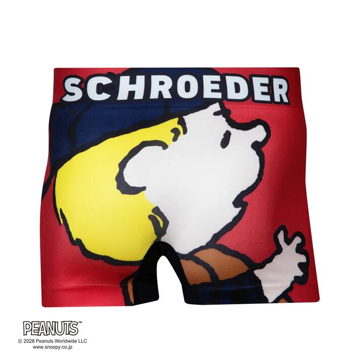 Rakuten - 【 PEANUTS ピーナッツ 】ベースボール シュローダー ボクサーパンツ HIPSHOP ヒップショップ アンダーパンツ シームレス ユニセックス メンズ レディース パンツ 野球 下着 肌着 前閉じ 転写プリント 成型 ストレッチ プレゼント ギフト 贈り物 父の日 S M L LL