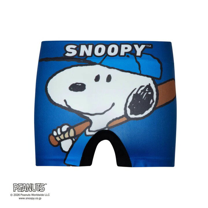 乐天商城 - KIDS【 PEANUTS ピーナッツ 】ベースボール スヌーピー ボクサーパンツ HIPSHOP ヒップショップ アンダーパンツ シームレス キッズ 子供 男の子 女の子 ユニセックス 男女兼用 パンツ 下着 前閉じ かわいい 転写プリント ストレッチ プレゼント ギフト 贈り物 110 130