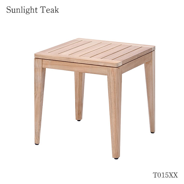 サイドテーブル ナイトテーブル コーヒーテーブル おしゃれ シンプル ナチュラル 花台 木製 屋外 アウトドア ガーデン 庭 バルコニー テラス [PURO T015XX]