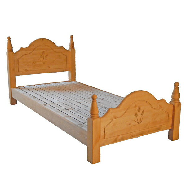 シングルベッド 天然木 パイン材 ベッド シングル ベッドフレーム アメリカンカントリー おしゃれ カントリー調 [ファーマー]