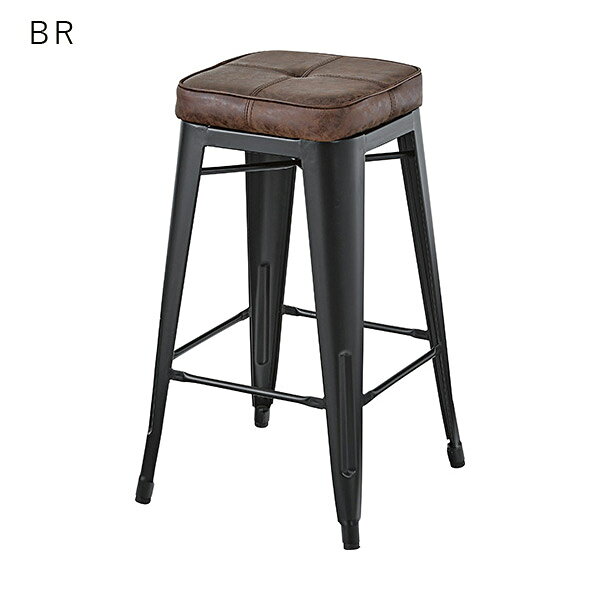 スツール【PC-252BR/CA/BK】ハイスツール 1脚 ダイニングチェア カフェチェア 椅子 イス サイドテーブル カウンターチェア バーチェア [2]