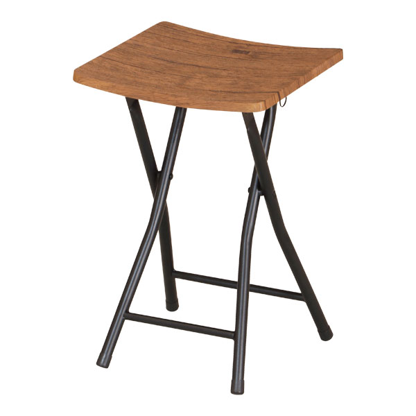 【マラソン限定!確率1/2で最大100%ポイントバック】 フォールディングスツール 1脚 [PFC-VS1(BR)] 椅子 イス チェア ガーデン 玄関 ロック機能付き スチール インダストリアル 男前 シンプル [2]