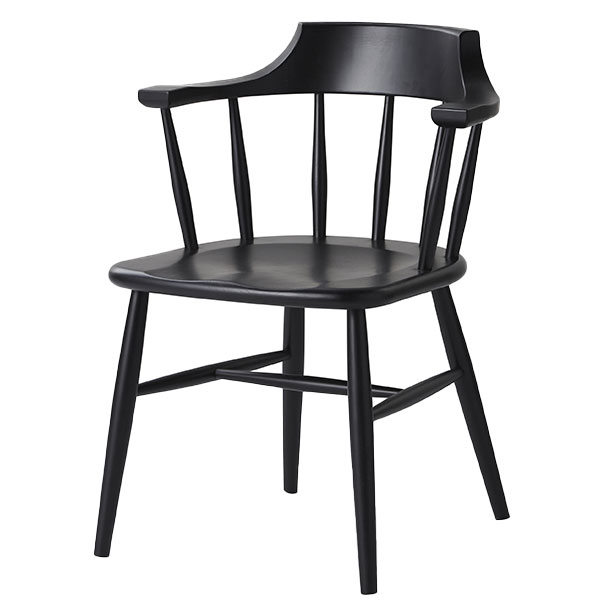 チェア チェアー 椅子 国産 日本製 シンプル おしゃれ ブラック 黒 (ホタカ HOTAKA ダイニングチェア BK) NiPPONAIRE ニッポネア