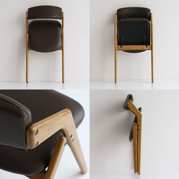 ダイニングチェア リビングチェア 折りたたみチェア コーデュロイ 【Dining Chair ...