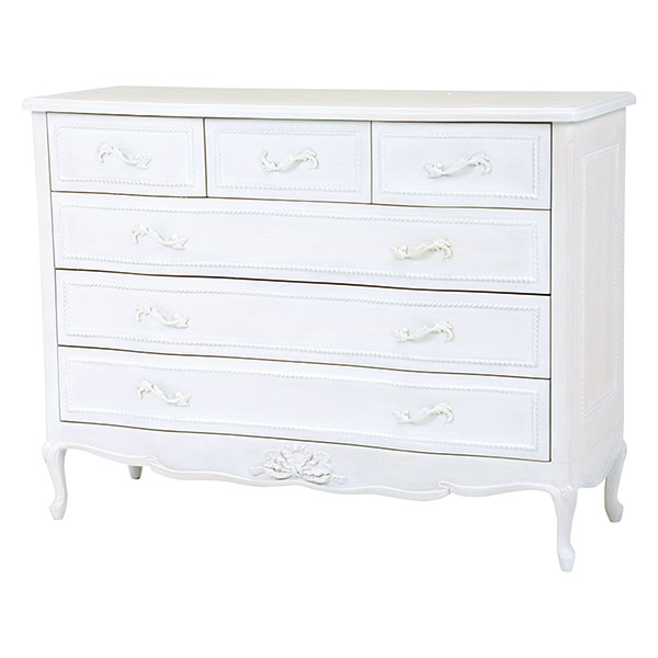 HAMPTON ハンプトン ワイドチェスト 白 ホワイト チェスト 箪笥 タンス 整理タンス 洋服タンス 衣類タ..