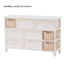 チェストShally SHABBY WOOD FURNITURE 幅90 タンス たんす リビング収納