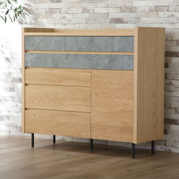 Rakuten - ★開梱設置無料★ [Naturart ナチュラート 110-5LD チェスト] タンス 収納 日本製 おしゃれ シンプル ナチュラル 個性的 スタイリッシュ モダン