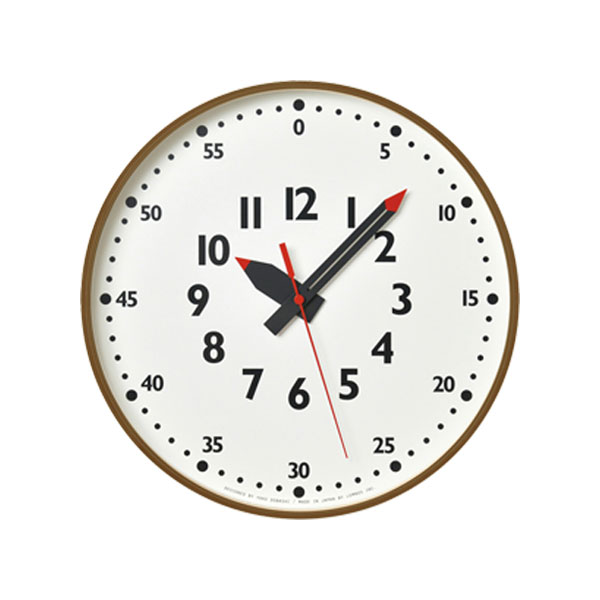 【大感謝祭限定!確率1/2で最大100％ポイントバック】 【fun pun clock Φ35.4 掛け時計 YD14-08 L BW】アナログ時計 知育 こども 学童 キッズ 幼稚園 小学生 進級祝い 子育て経験 約束 時間の理解 見方 こども部屋 時分秒 視認性 福祉施設 シニア 文字が見やすい