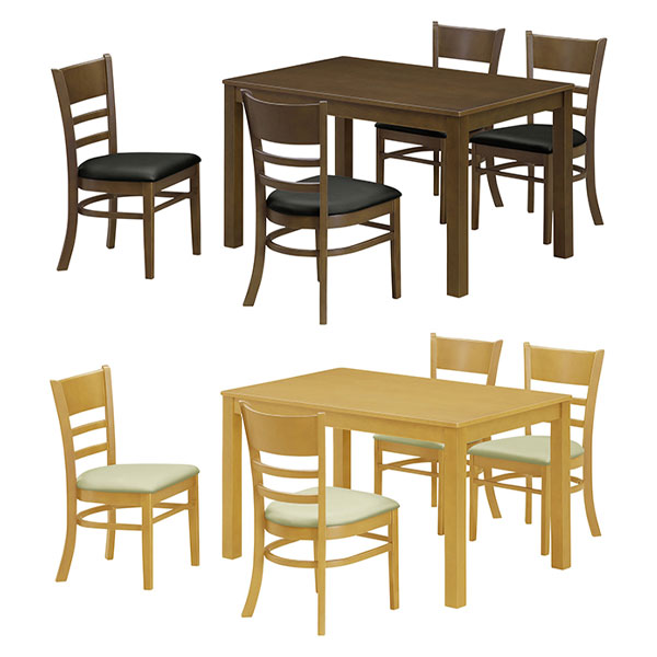 Simple - ダイニングテーブルセット ダイニングセット 5点セット 4人用 4人掛け ダイニングテーブル ダイニングチェア 食卓 椅子 [ジェンガM ダイニング5点セット]