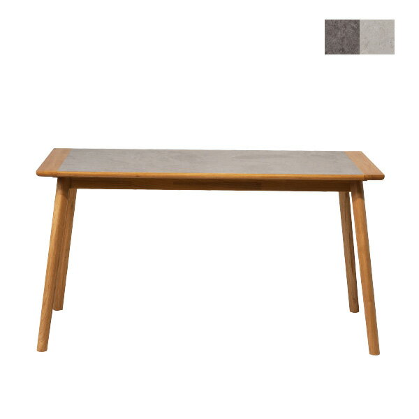 Rakuten - [form]ア－ティーク ダイニングテーブル136 F6-114SWH/114MBR リビングテーブル 食卓 table 食台 淡い スンカイ シンプル 幕板 モルタル調 おしゃれ かわいい