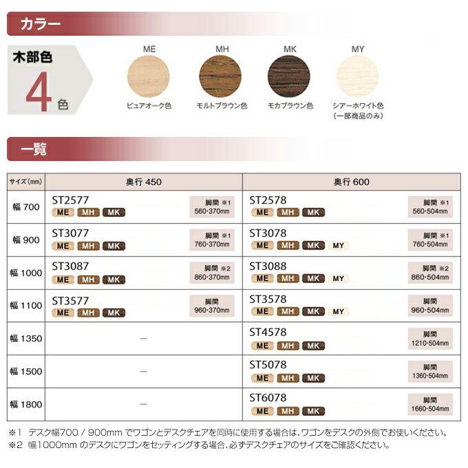 カリモク 国内生産 学習机 【ボナシェルタ】 幅110cm 110×45 平机 ST3577ME/ST3577MH/ST3577MK 学習デスク/勉強机/学習家具 Buona scelta karimoku