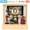 【マラソン限定!確率1/2で最大100%ポイントバック】 ◆特典付き×24%OFF【数量限定】五月人形 ケース飾り ガラスケース 兜飾り 徳川家康 金兜 白木 ...