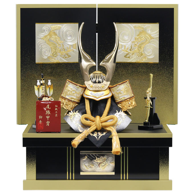 ◆特典付き×65%OFF【数量限定】五月人形 兜 兜飾り 収納飾り 鍬形 金兜 武将 弓太刀 【812G24】 かぶと おしゃれ 5月人形 端午の節句 2