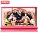 ◆特典付き 【展示現品】雛人形 ひな人形 衣裳着 ケース飾り 親王飾り 931S71 あかり 衣裳着人形 雛 おひなさま/ひなまつり/かわいい/おしゃれ/初節句...