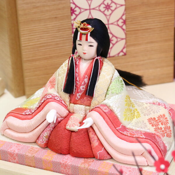 【大感謝祭限定!確率1/2で最大100％ポイントバック】 ◆特典付き 【P12×2025年度新作】雛人形 一秀 ひな人形 木目込み 平飾り モダン 親王飾り 木目込み人形 雛 木目込人形飾り おしゃれ インテリア かわいい ひな祭り お雛様 映え 【親王飾(桃山雛18号・正絹)/H-31】
