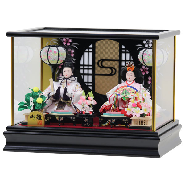 ◆特典付き×29%OFF【展示現品】雛人形 ひな人形 衣裳着人形 ケース飾り 親王飾り 送...