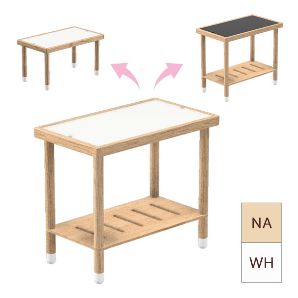 キッズデスク リビング学習デスク HOPPL ホップル bebed desk ベベッド デスク 学習机 勉強机 木製 黒板 おしゃれ プレゼント