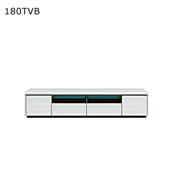 テレビ台 テレビボード TVボード TV台 ローボード リビング 幅180 ホワイト 白 ブラック 【ラッシュ 180TVB WH/BK】