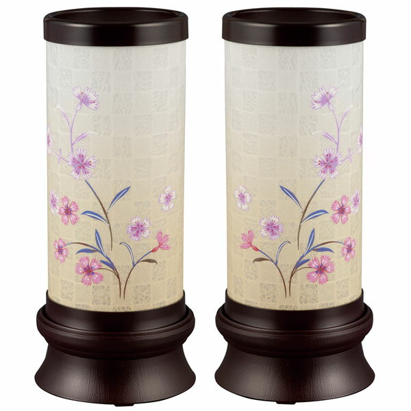 盆提灯 商品説明 サイズ( cm ) 高さ：27cm 仕　様 ・一対入 ・ビニールコードスイッチ付 送　料 送料無料 ただし、北海道、沖縄、離島は追加料金がかかります。お気軽にお問い合わせください。