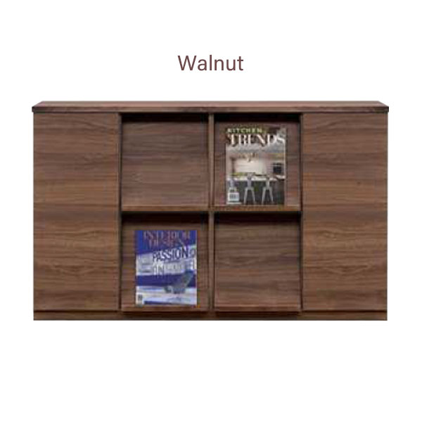 フラップ チェスト 2段 幅120cm ラック 本棚 収納棚 雑誌 ディスプレイラック フラップチェスト フラップ扉 取り外し可能 120ラック トップ 推し活 収納