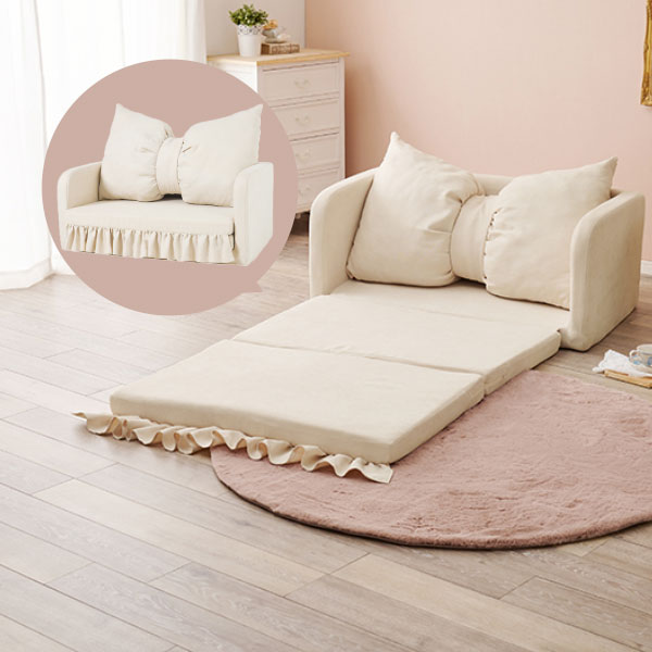 商品説明 サイズ(cm) W110×D70/200×H80(47) 座面高 25/8 カラー アイボリー 仕様 ■材質 フレーム:スチール、張地:ポリエステル中材:ウレタンフォーム ■仕様 完成品（組立不要） 送料 送料無料 ただし、北海道...