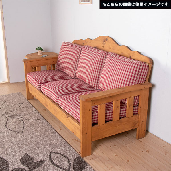 ソファ 三人掛け 3人掛け 3P ソファー おしゃれ アメリカンカントリー カントリー調 ギンガムチェック [ファーマー]