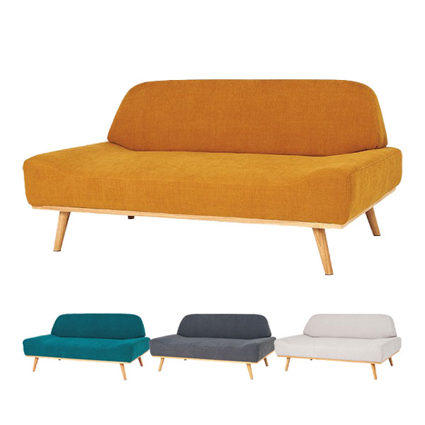 Love Sofa - ソファ 二人用 二人掛け 2人用 2人掛け おしゃれ シンプル ナチュラル スタイリッシュ 北欧風 北欧調 アームレス 低め ワイド [レスト2p]