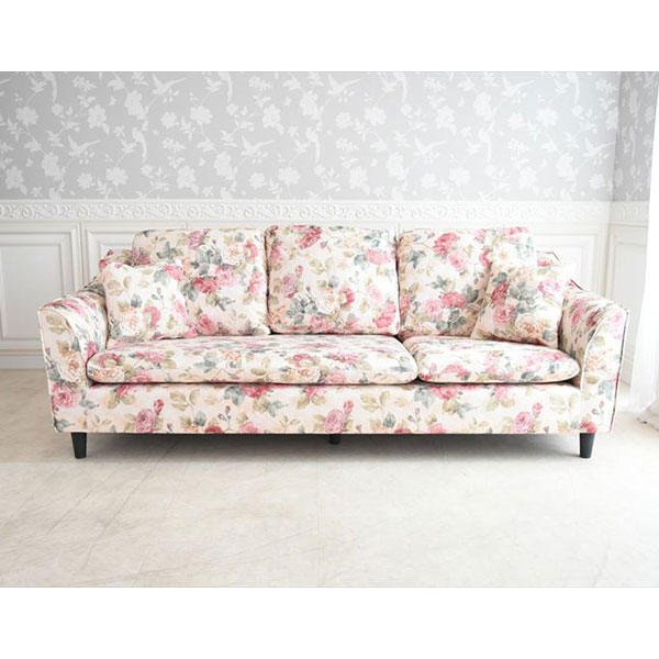 コーナーソファ 3人掛 3人用 オットマン 姫系 フェミニン エレガント アンティーク調 サロン バレンシア 薔薇3WAYカウチソファー JKS-3WAY-11752-1A [2]