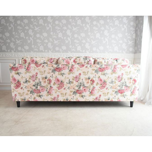 コーナーソファ 3人掛 3人用 オットマン 姫系 フェミニン エレガント アンティーク調 サロン バレンシア 薔薇3WAYカウチソファー JKS-3WAY-11752-1A [3]