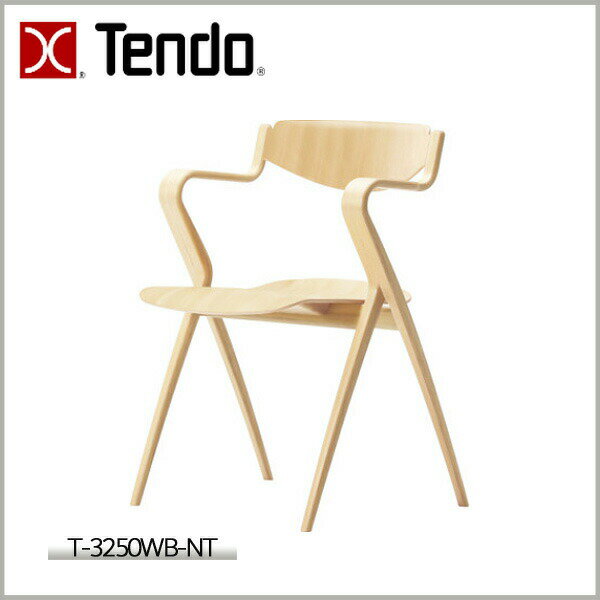 天童木工 アームチェア 椅子 イス いす おしゃれ シンプル ナチュラル 高品質 肘置き 肘掛 木製 ダイニング リビング 食卓 川上元美デザイン [T-3250WB-NT]