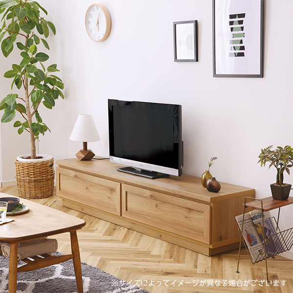 テレビボード 幅160 テレビ台 ローボード リビングボード 棚 引出し コードリール 収納 おしゃれ ペディア TVボード 160 nora. [3]