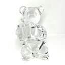 【中古】Baccarat バカラ ノエル テディベア クリスタルガラス クリア 2105451 フィギュリン インテリア小物 置物 オーナメント フィギュア オ...