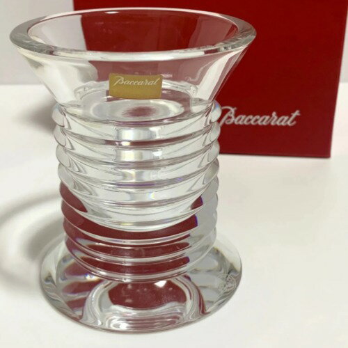 【中古】Baccarat　バカラ　ラランド　フラワーベース　2100265　クリスタル　クリア　オブ ...