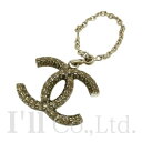 【中古】CHANEL シャネル ココマーク チャーム 09C メッキ ゴールドラメ ライトゴールド ブランドジュエリー アクセサリー COCO CC ロゴ バッ...