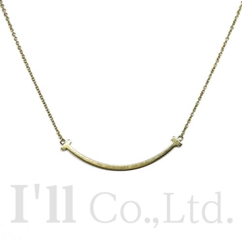 【中古】Tiffany&Co. ティファニー Tスマイル ネックレス スモール 60011679 750YG ブランドジュエリー アクセサリー ペンダント Tモチーフ Au750 750イエローゴールド K18YG 18金【中古】【60879】