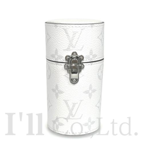 【中古】Louis Vuitton ルイ・ヴィトン トラベルケース LS0386 タイガラマ ホワイト シルバー金具 ブランド小物 100ml 香水ケース LVフレグランス専用 小物入れ 筒形 ポーチ モノグラム【中古…