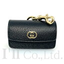 【中古】【未使用品】GUCCI グッチ エチケットバッグ ホルダー 692956 ダブルG デメトラ ブラック ゴールド金具 ブランド小物 小物入れ ポーチ キ...