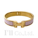 【中古】HERMES エルメス クリックH ブレスレット PM H700001F メタル エナメル ゴールド ローズ・ドラジェ ブランドジュエリー アクセサリー ブレスレット バングル Hモチーフ クリッククラック GP メッキ ピンク【中古】【72390】(4)