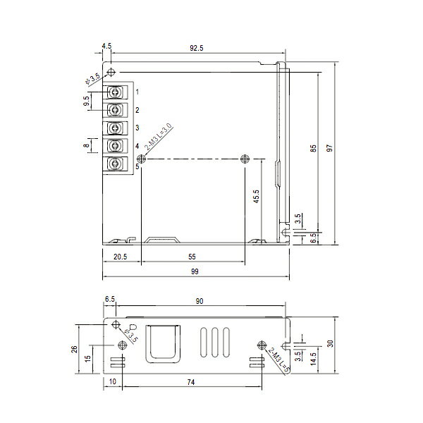 AC / DC スイッチング電源 入力 ac100v-200v 出力 dc12v 6.25a(75w) 非防水 イルミカledテープ用 棚下ライト用 12V トランス ledテープライト 電源 間接照明 なら LED 専門店 イルミカ 3