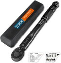 TORUKプレセット型トルクレンチ差込角9.5mm(3/8インチ)2-24N・m車/バイク修理レンチタイヤ交換自転車修理バイク用車専用ケース付き校正証明書