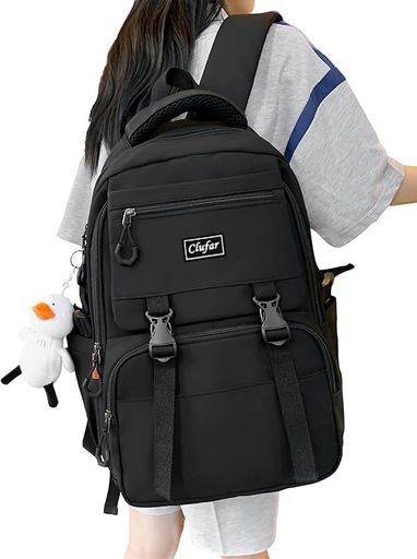 楽天Ilmondomall[HeiDiga]リュックレディース通学リュックサック大容量韓国高校生女子バックパックアウトドアスクールリュック女性メンズ軽量防水黒通勤旅行可愛いおしゃれBlack