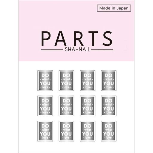 PARTSSHA-NAILスクエアラベルAシルバー PARTSSHA-NAILスクエアラベルAシルバー