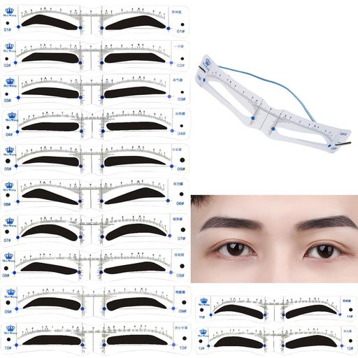 Other - 眉毛テンプレート12種セット眉毛ステンシル眉毛メイクツール眉毛形テンプレート眉毛カット初心者にも化粧道具メンズ用