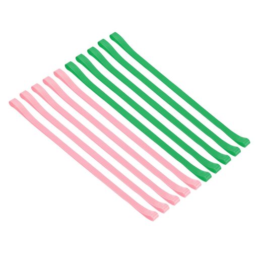 PATIKIL タオルバンド 10個 伸縮性 タオルクリップ クルーズエッセンシャル シリコーン ビーチタオルストラップ ビーチ プール クルーズチェア用 緑 ピンク