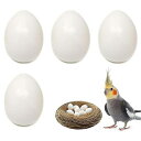 PAVIKE偽卵鳥おもちゃ4個セットインコフェイクチキンエッグロットハト繁殖用品人工ネスト卵食品サンプルフェイクダミーエッグオカメインコウロコインココザクライン...