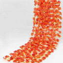 HIMSYUDEN 人工紅葉 ガーランド 12本入 造花 もみじ 人工観葉植物 ハロウィン飾り 紅葉の造花 カエデの葉 秋飾り 感謝祭 収穫祭 人工葉 藤 秋の...