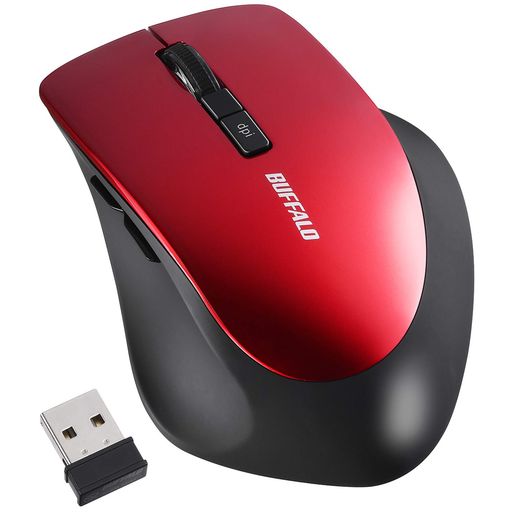 バッファローマウス無線ワイヤレス静音5ボタン【戻る/進むボタン搭載】DPI切替BLUELEDレッドBSMBW325RD バッファローマウス無線ワイヤレス静音5ボタン【戻る/進むボタン搭載】DPI切替BLUELEDレッドBSMBW325RD