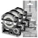 互換テプラテープ12MM白テプラPROテープカートリッジ3個12MM白SS12K白ラベル/黒文字長さ8MキングジムテープカートリッジテプラPROてぷらーテープ